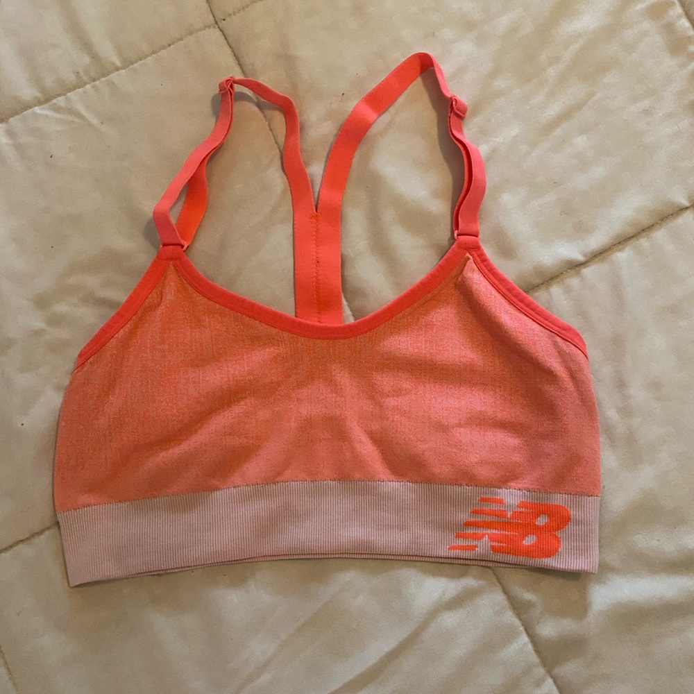 New Balance neon orange sports bra!